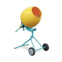 IMER Minuteman II Gear-Driven Portable Electric Mixer with Poly Drum