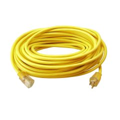 50' Southwire 12/3 SJTW High Visibility Yellow Extension Cord