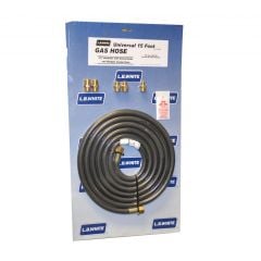 L.B. White 15' Universal Gas Hose Kit With Adapters, 500-24600