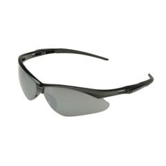 KleenGuard Nemesis Black Frame Safety Glasses, Smoke Mirror Lens