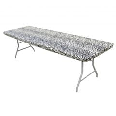 Kwik Covers 6' Rectangle Leopard Table Cover