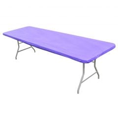 Kwik Covers 6' Rectangle Purple Table Cover