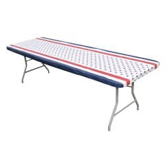 Kwik Covers 6' Rectangle Patriotic Table Cover