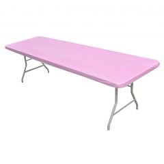 Kwik Covers 6' Rectangle Pink Table Cover