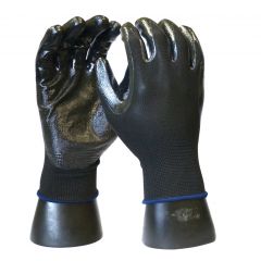 Ultra-Thin Black Nitrile Gloves, Large