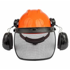 Woodsman Forestry Hard Hat System With Shield, Ear Muffs