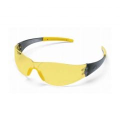 MCR Safety CK2 Series Gray Frame Safety Glasses, Amber Yellow Lens