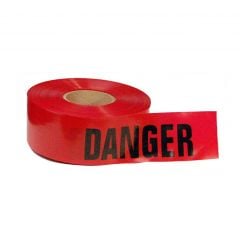 Red Danger Tape, 2 Mil