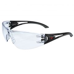 Radians Optima Black Frame Safety Glasses, Clear AF Lens