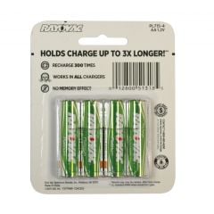 NiMH AA Batteries - 4 Pack Rechargeable Batteries