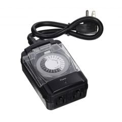 PowerZone 24 Hour Outdoor 2 Outlet Timer