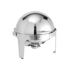 American Metalcraft Adiago 7 Quart Round Chafer with Rolling-Top Lid