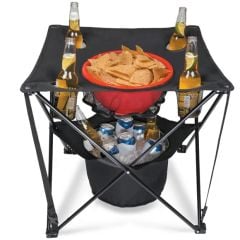 Collapsible Tailgating Cooler With Snack and Drink Holders